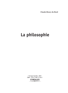 La philosophie