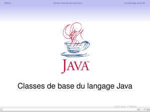 Cours Java - F. Michel