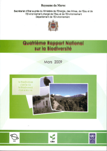 Quatrième Rapport National sur la Biodiversité