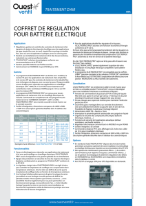 coffret de regulation pour batterie electrique