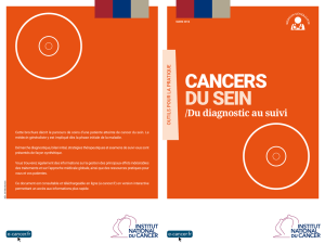 Cancer du sein : Du diagnostic au suivi