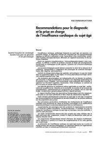 Le diagnostic et la prise en charge de l`insuffisance cardiaque du