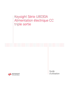 Keysight Série U8030A Alimentation électrique CC triple sortie