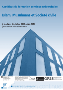 Islam, Musulmans et Société civile