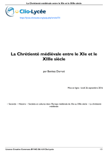 La Chrétienté médiévale entre le XIe et le XIIIe siècle - Clio