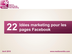 Idées marketing pour les pages Facebook