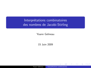 Interprétations combinatoires des nombres de Jacobi