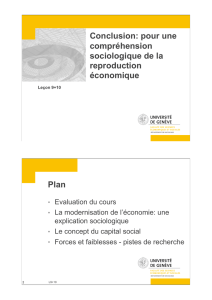 Capital social - Université de Genève