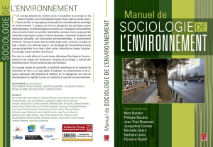 Manuel de sociologie de l`environnement