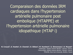 Comparaison des données IRM cardiaques dans l`hypertension