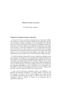 Évolution du climat et de l`océan M. Édouard B      , professeur