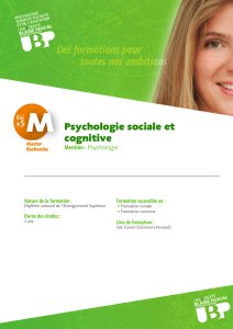 Psychologie sociale et cognitive