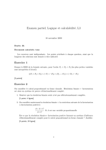 Examen partiel, Logique et calculabilité, L3