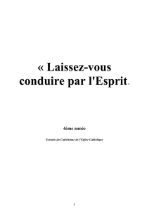 « Laissez-vous conduire par l`Esprit» - Diocèse de Belley-Ars