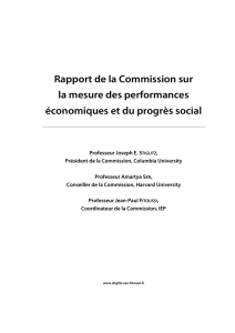 Rapport de la Commission sur la mesure des performances