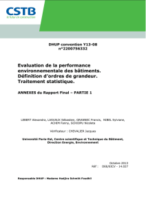 Rapport scientifique du Test HQE Performance