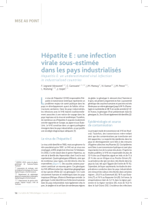 Hépatite E : une infection virale sous