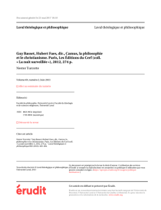 Full-text PDF - Aucun titre – Laval théologique et philosophique