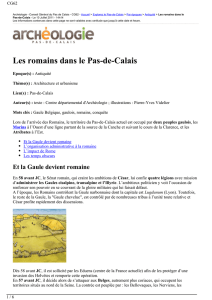 Les romains dans le Pas-de-Calais