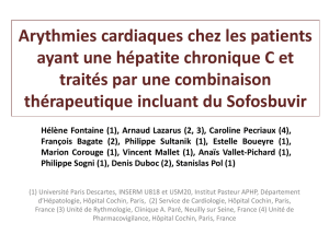 Arythmies cardiaques chez les patients ayant une hépatite