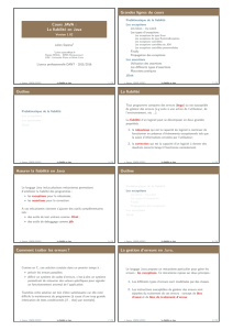 La fiabilité en Java