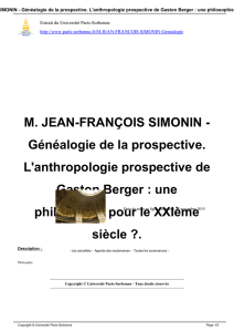 M. JEAN-FRANÇOIS SIMONIN - Université Paris