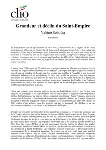 Grandeur et déclin du Saint-Empire