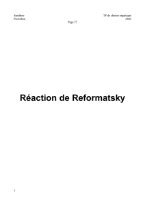 Réaction de Reformatsky - ASSO-ETUD