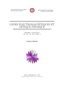 Ondes Électromagnétiques et Optique Physique