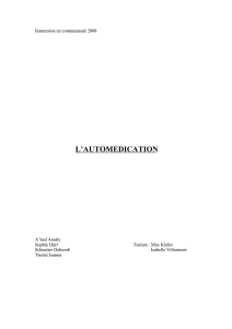 L`AUTOMEDICATION