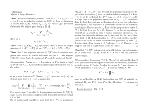 Références : Algèbre 1, Serge Francinou Théo (Relation coefficients