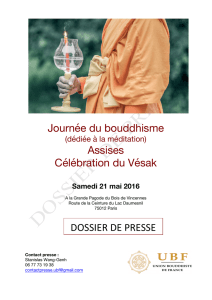 Journée du Bouddhisme 2016 - Union Bouddhiste de France