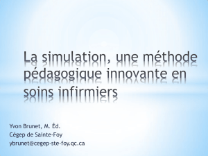 La simulation, une méthode pédagogique innovante en soins