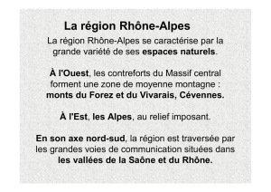La région Rhône