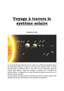 Voyage à travers le système solaire