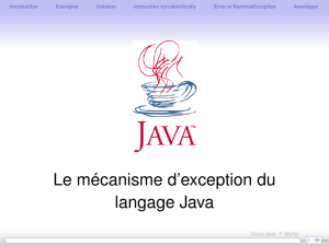 Les exceptions en Java