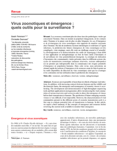 Virus zoonotiques et émergence