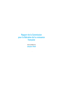 rapport de la Commission pour la libération de la croissance française