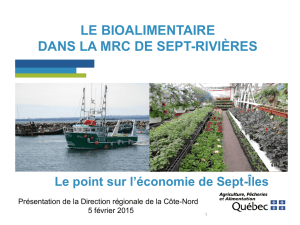 Région 09 Côte-Nord - Développement économique Sept-Îles