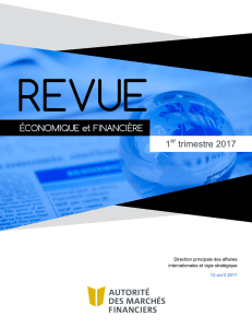 Revue économique et financière - 1er trimestre 2017