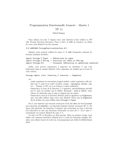 Programmation Fonctionnelle Avancée – Master 1 TP 11