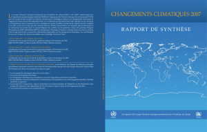 Changements Climatiques 2007