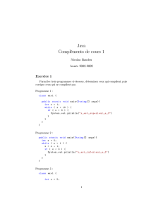 Java Compléments de cours 1