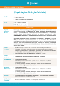 Physiologie – Biologie Cellulaire