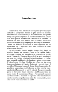 Les sociétés musulmanes africaines. Configurations et