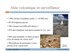 Aléa volcanique et surveillance