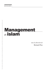 Management et islam - Revue Française de Gestion