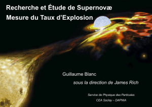 Recherche et Étude de Supernovæ Mesure du Taux d`Explosion
