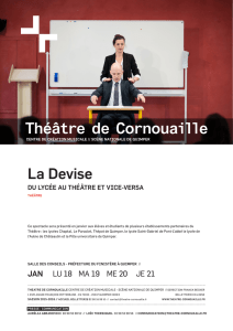 La Devise - Théâtre de Cornouaille