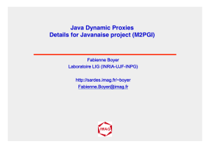 Java Dynamic Proxies Details for Javanaise project